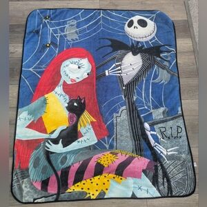 Rare Design Disney Tim Burton Nightmare Before Christmas Throw Blanket 48"x60"